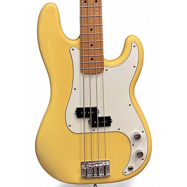 Used Fender Player Precision Bass Butter Cream Electric Bass Guitar