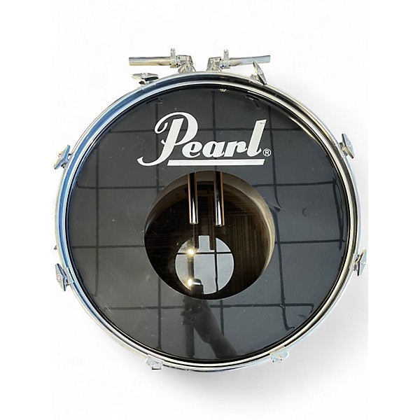 Used Pearl 6 Piece Export Antique White Drum Kit