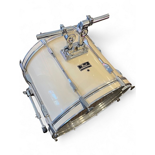 Used Pearl 6 Piece Export Antique White Drum Kit