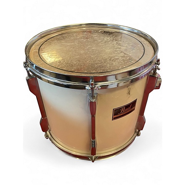 Used Pearl 6 Piece Export Antique White Drum Kit