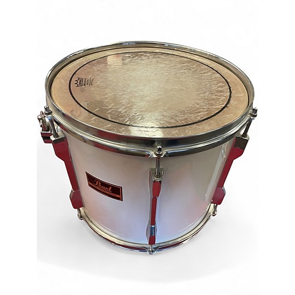 Used Pearl 6 Piece Export Antique White Drum Kit