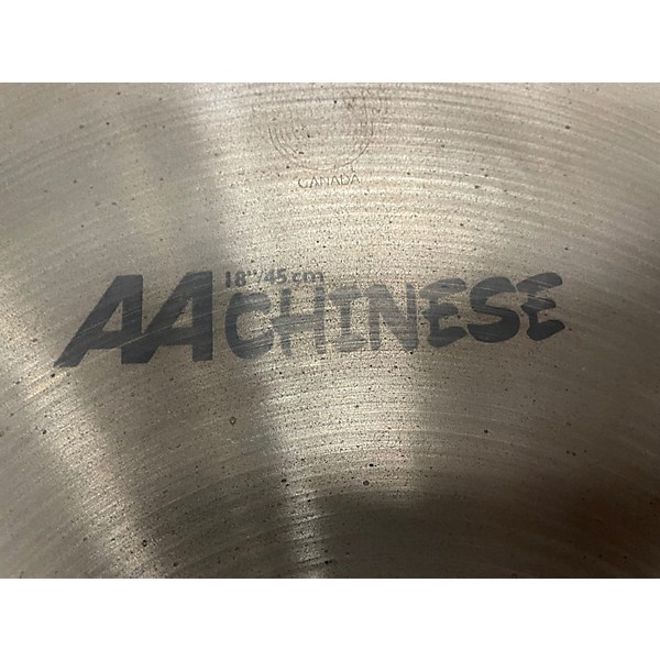 Used SABIAN 18in AA Chinese Cymbal