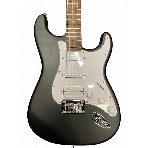 Used Squier Debut C ollection Hardtail HSS Stratocaster Matte Black Solid Body Electric Guitar