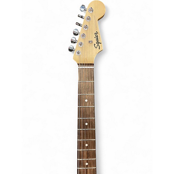 Used Squier Debut C ollection Hardtail HSS Stratocaster Matte Black Solid Body Electric Guitar