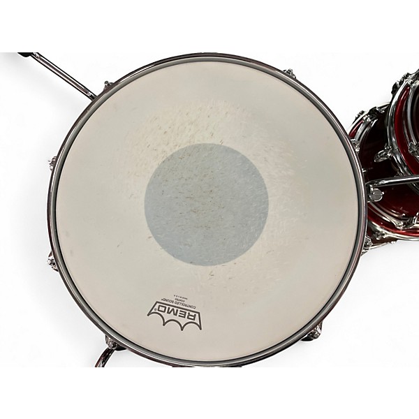 Used Yamaha 7 Piece STAGE CUSTOM BIRCH-7 PIECE SHELLS CRANBERRY RED Drum Kit