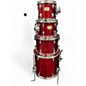 Used Yamaha 7 Piece STAGE CUSTOM BIRCH-7 PIECE SHELLS CRANBERRY RED Drum Kit