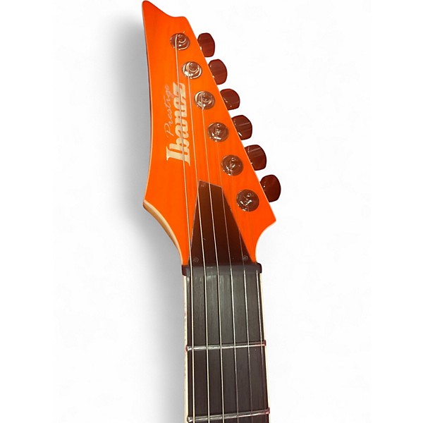 Used Ibanez Prestige RGR5221-TFR Trans Orange Solid Body Electric Guitar