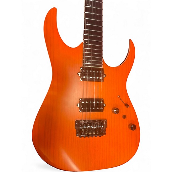 Used Ibanez Prestige RGR5221-TFR Trans Orange Solid Body Electric Guitar