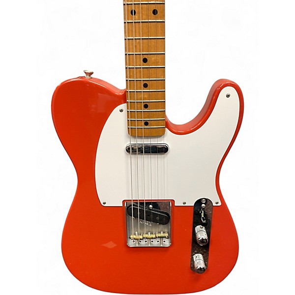 Used Fender telecaster ventera orange Solid Body Electric Guitar