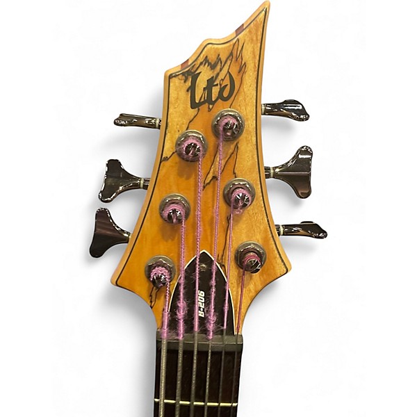 Used ESP LTD B206SM 6 String Natural Electric Bass Guitar