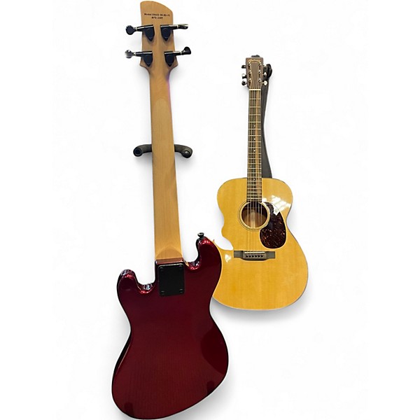 Used Kala Ubass Bass Candy Red Ukulele