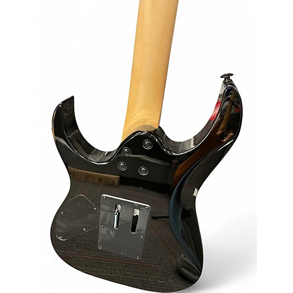 Used Ibanez GIO RG320 Trans Black Solid Body Electric Guitar