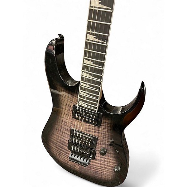 Used Ibanez GIO RG320 Trans Black Solid Body Electric Guitar