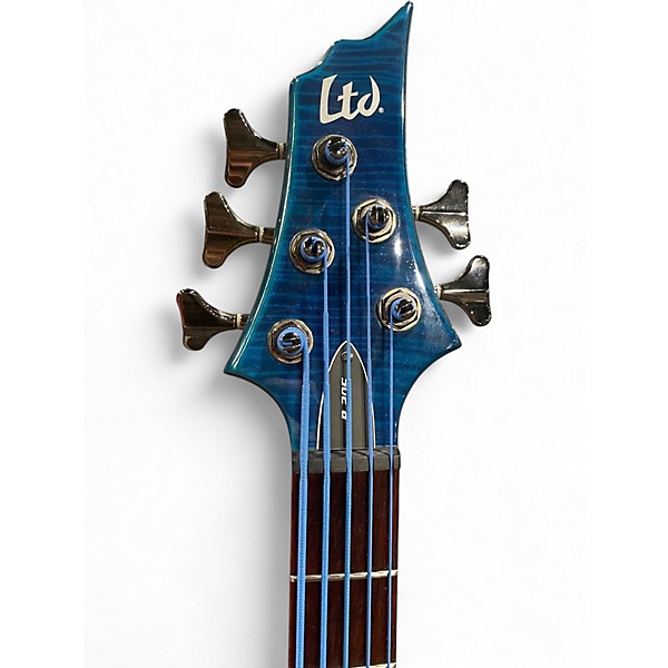 Used ESP LTD B 205 FM BLUE Electric Bass Guitar