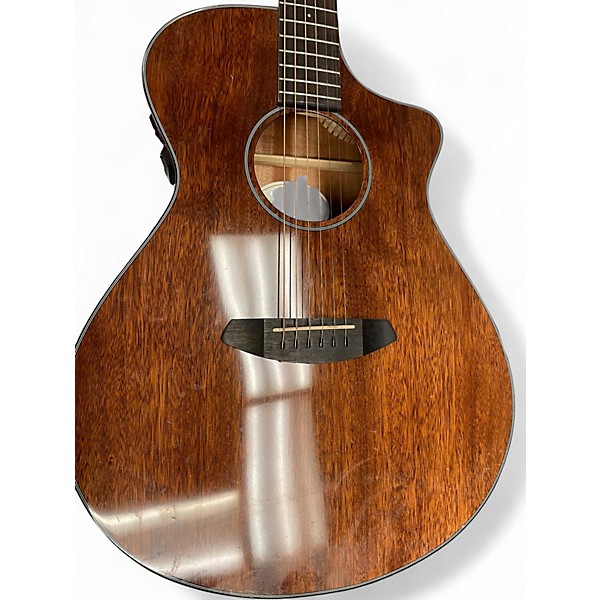 Used Breedlove Discovery Concert Cutaway Mahogany Acoustic Electric Guitar