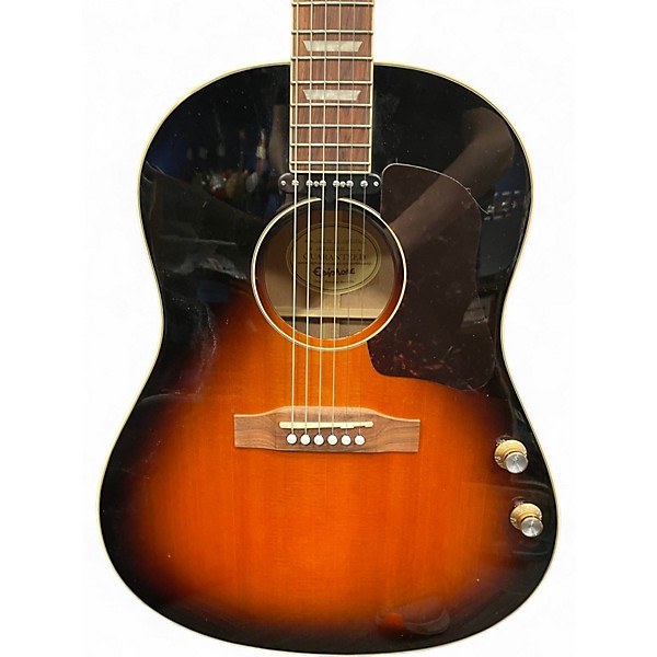 Used 2018 Epiphone EJ-160E 2 Tone Sunburst Acoustic Electric Guitar