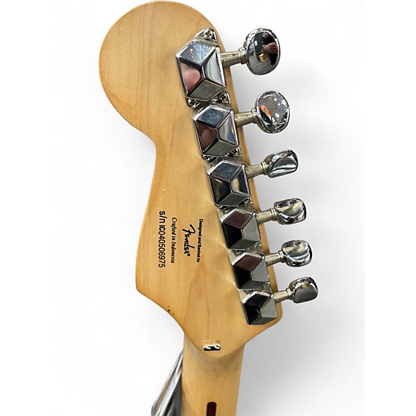 Used Squier Tom Delonge Signature Stratocaster Ice Blue Metallic Solid Body Electric Guitar