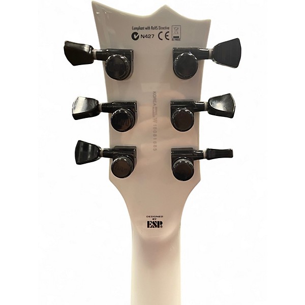 Used ESP LTD James Hetfield Signature Iron Cross White Solid Body Electric Guitar