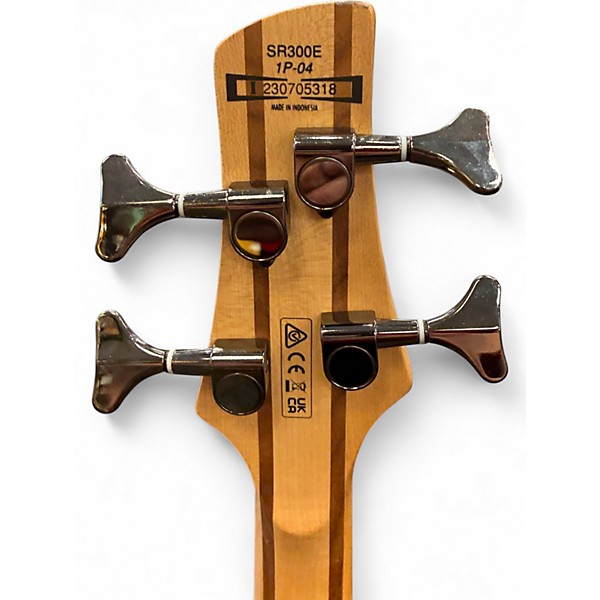 Used Ibanez SR300E Gold Electric Bass Guitar