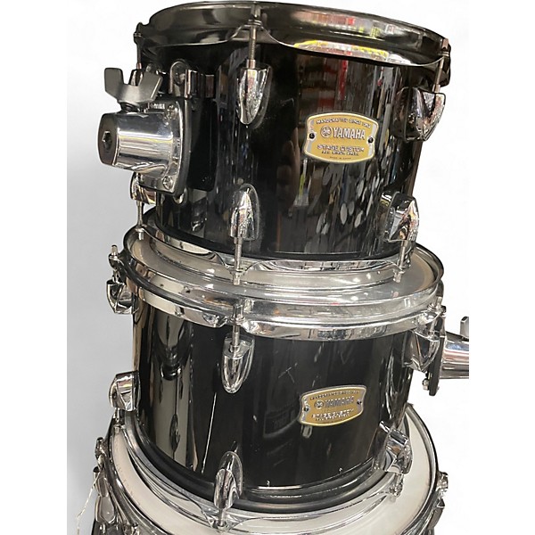 Used Yamaha 5 Piece Stage Custom Black Drum Kit