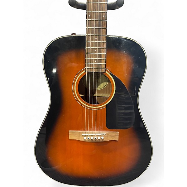 Used Fender dg-60 sb 2 Color Sunburst Acoustic Guitar