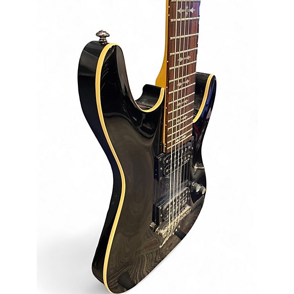 Used Schecter Guitar Research Omen 7 Black Solid Body Electric Guitar