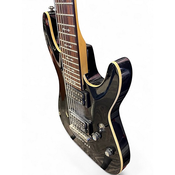 Used Schecter Guitar Research Omen 7 Black Solid Body Electric Guitar