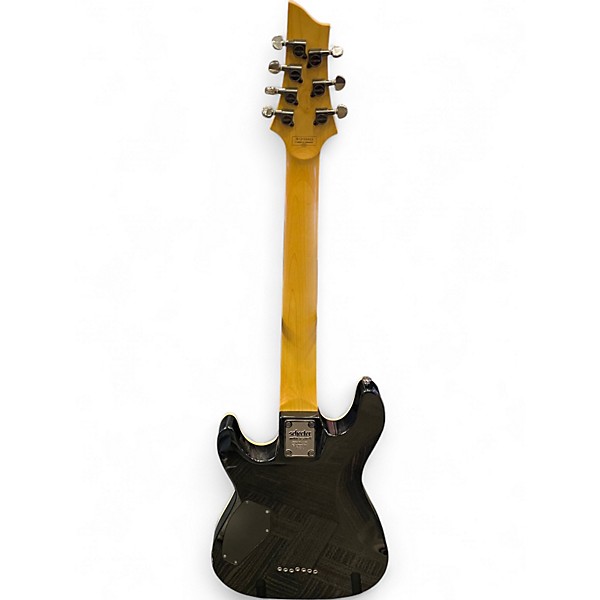 Used Schecter Guitar Research Omen 7 Black Solid Body Electric Guitar