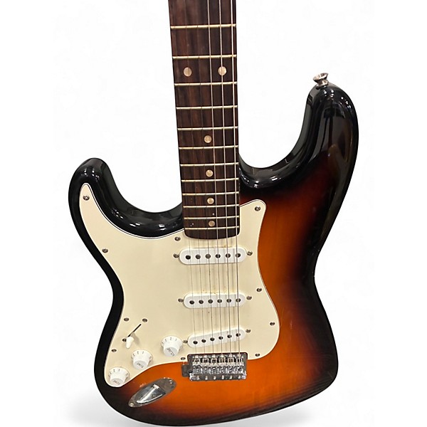 Used Squier Affinity Stratocaster Left Handed Tobacco Burst Electric Guitar