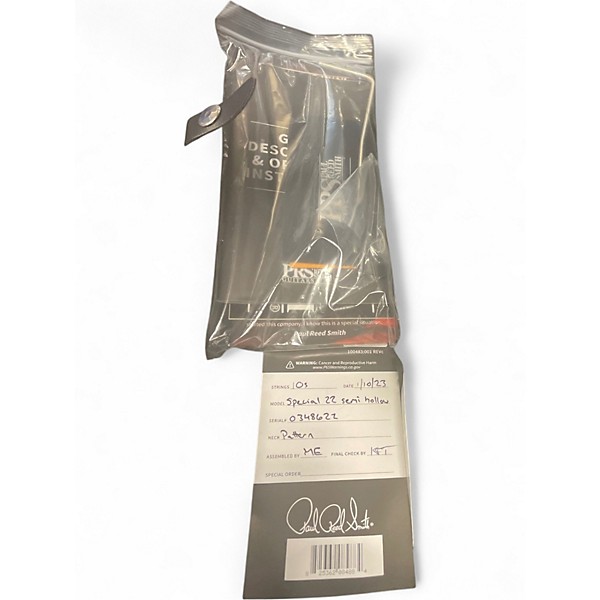 Used 2022 PRS Special 22 Black Wrap Eriza Verde Hollow Body Electric Guitar