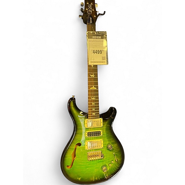 Used 2022 PRS Special 22 Black Wrap Eriza Verde Hollow Body Electric Guitar
