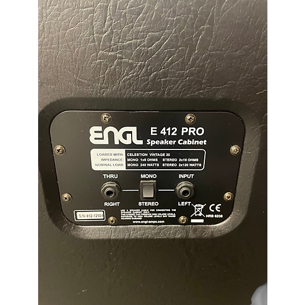 Used ENGL E412VS Pro Slanted 240W 4x12 Guitar Cabinet