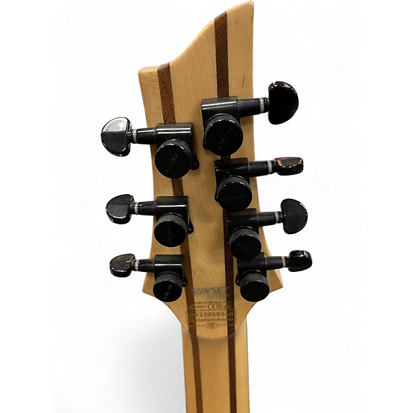 Used Schecter Guitar Research Sunset Classic II Floyd Rose GREY GHOST Solid Body Electric Guitar