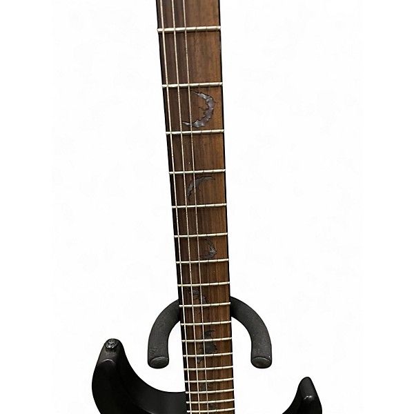 Used Schecter Guitar Research Damien 6 Black Solid Body Electric Guitar