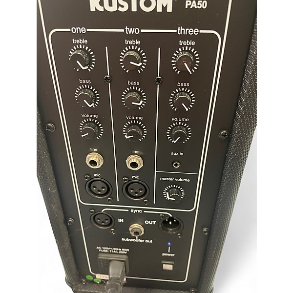 Used Kustom PA PA50 Powered Speaker