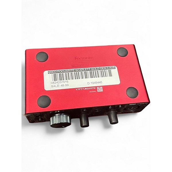 Used Focusrite Scarlett Solo Gen 3 Audio Interface