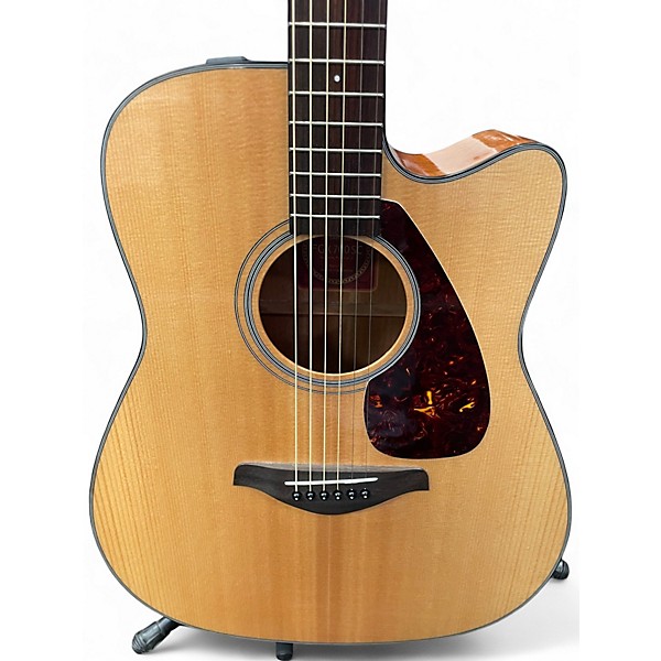 Used Yamaha FGX700SC Natural Acoustic Electric Guitar