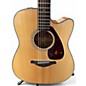 Used Yamaha FGX700SC Natural Acoustic Electric Guitar