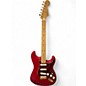 Used 2003 Fender Deluxe Stratocaster CANDY APPLE TRANSPARENT Solid Body Electric Guitar thumbnail