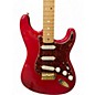 Used 2003 Fender Deluxe Stratocaster CANDY APPLE TRANSPARENT Solid Body Electric Guitar