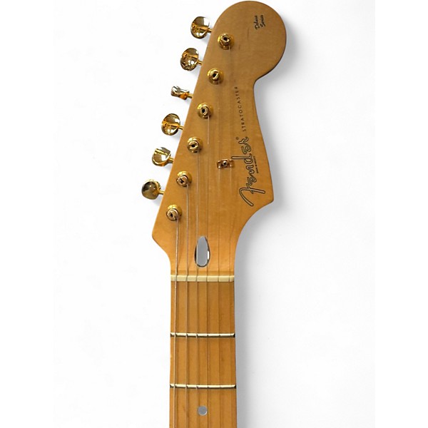 Used 2003 Fender Deluxe Stratocaster CANDY APPLE TRANSPARENT Solid Body Electric Guitar