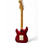 Used 2003 Fender Deluxe Stratocaster CANDY APPLE TRANSPARENT Solid Body Electric Guitar