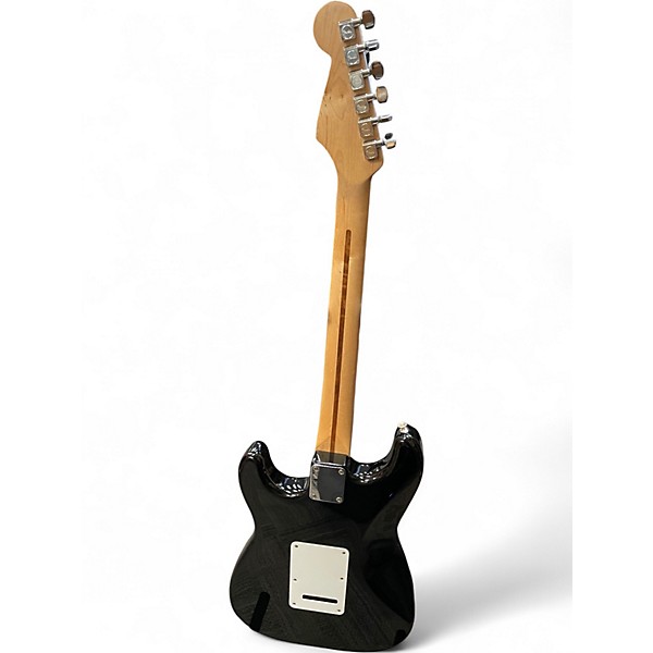 Used 1995 Fender Standard Stratocaster Black Solid Body Electric Guitar
