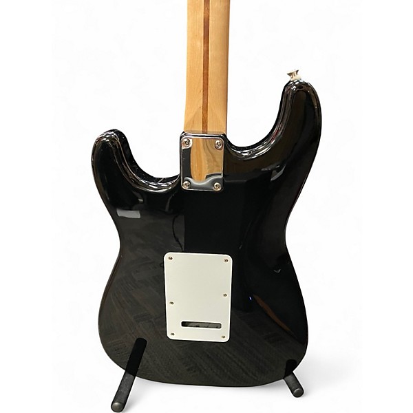 Used 1995 Fender Standard Stratocaster Black Solid Body Electric Guitar