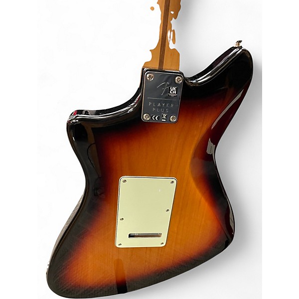 Used 2022 Fender PLAYER PLUS METEORA 3 Color Sunburst Solid Body Electric Guitar