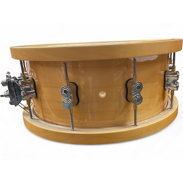Used PDP by DW 14in Concept Series Snare 20-Ply With Wood Hoops Natural Drum