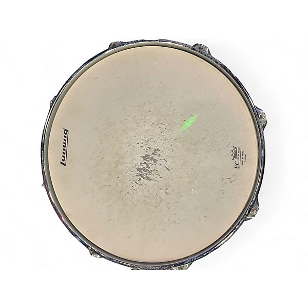 Used Ludwig 14X5 Breakbeats By Questlove Snare Ice Blue Metallic Drum