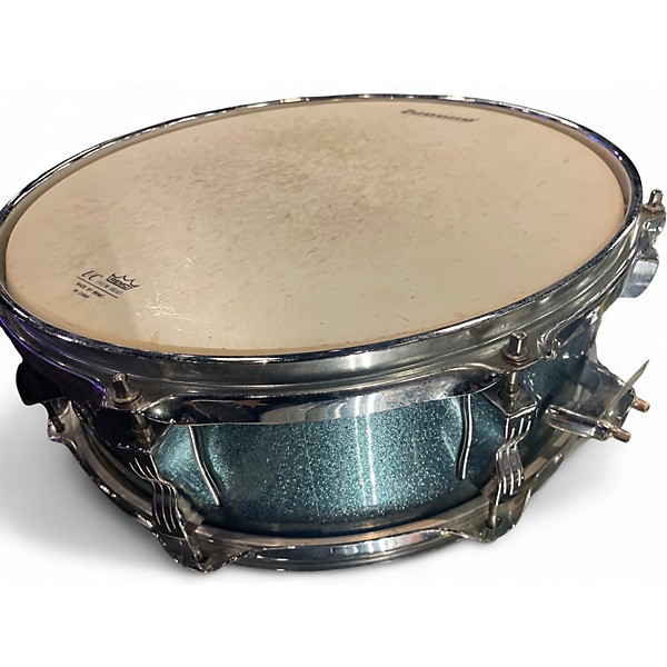 Used Ludwig 14X5 Breakbeats By Questlove Snare Ice Blue Metallic Drum