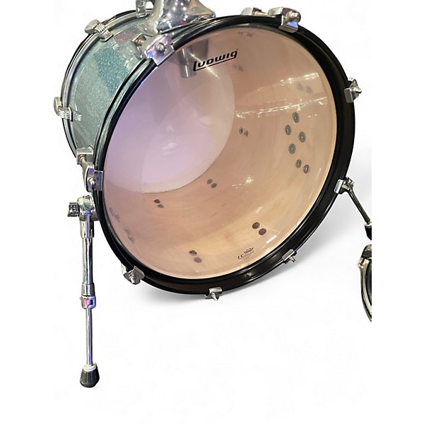 Used Ludwig 3 Piece Breakbeats By Questlove Ice Blue Metallic Drum Kit