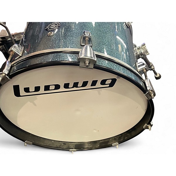 Used Ludwig 3 Piece Breakbeats By Questlove Ice Blue Metallic Drum Kit